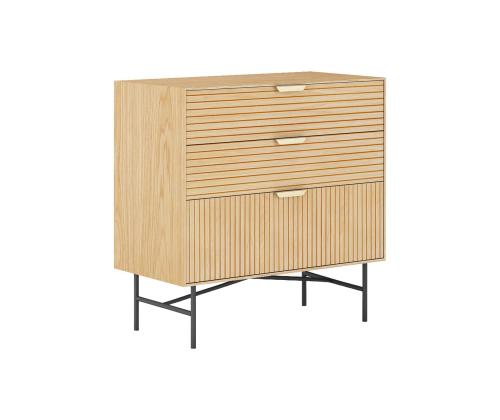 Kummut BASSEL 80x40xH80cm, 3D melamiin