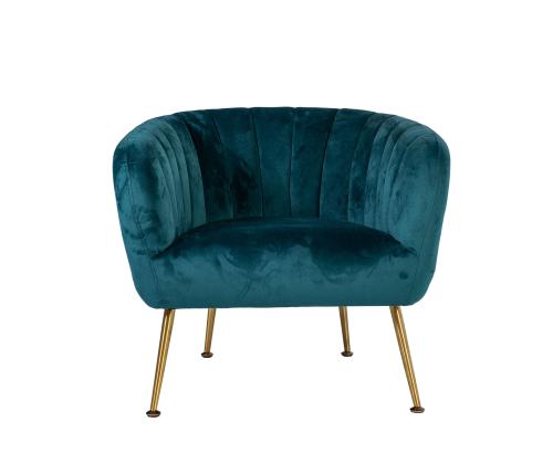 Tugitool TUCKER 78x71xH69cm mereroheline, polüesterkangas, roostevaba teras