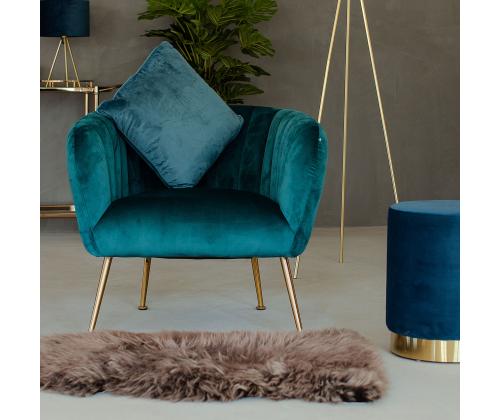 Tugitool TUCKER 78x71xH69cm mereroheline, polüesterkangas, roostevaba teras