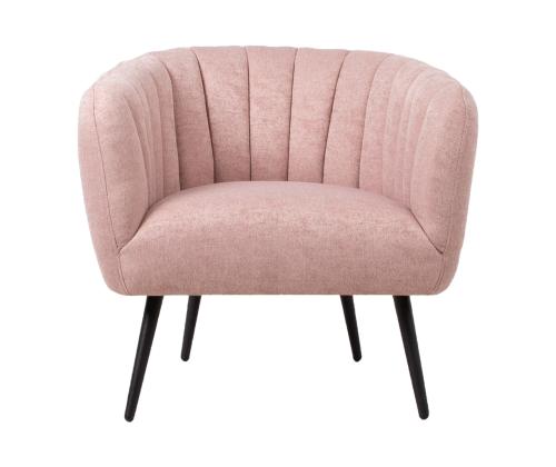 Tugitool TUCKER 78x71xH69cm roosa, polüesterkangas, metall