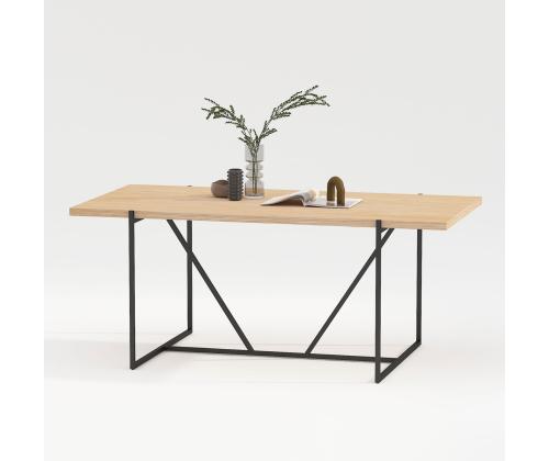 Söögilaud CINDY 160x90xH75cm, melamiin tamm