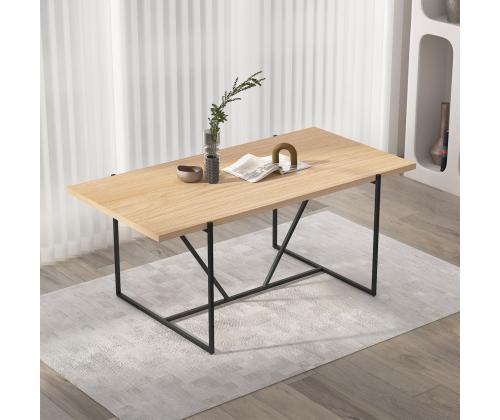 Söögilaud CINDY 160x90xH75cm, melamiin tamm