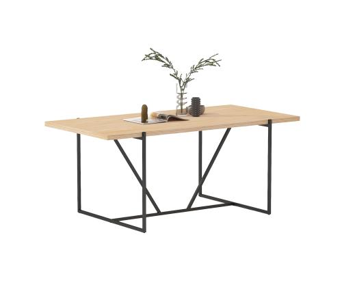 Söögilaud CINDY 180x90xH75cm, melamiin tamm