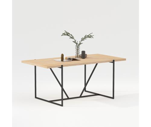 Söögilaud CINDY 180x90xH75cm, melamiin tamm