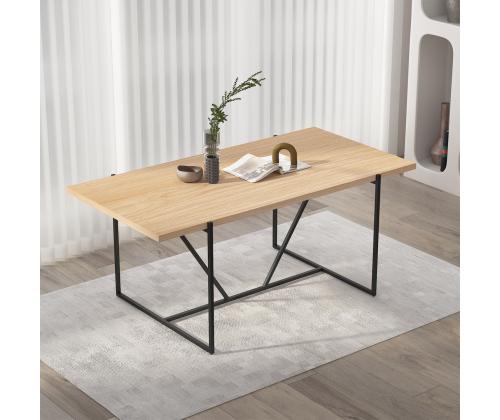 Söögilaud CINDY 180x90xH75cm, melamiin tamm