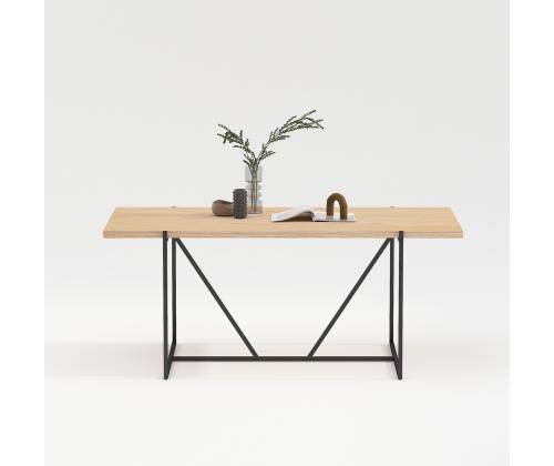 Söögilaud CINDY 180x90xH75cm, melamiin tamm