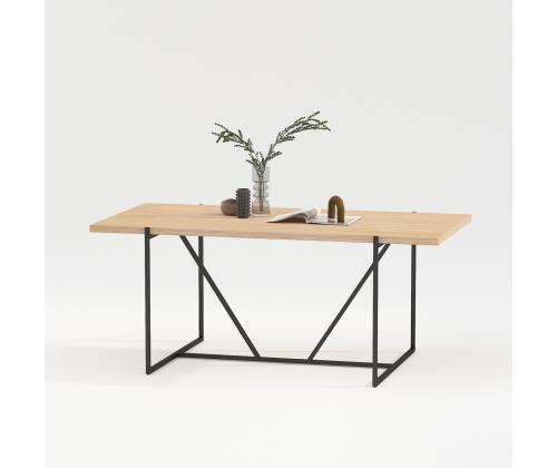 Söögilaud CINDY 180x90xH75cm, melamiin tamm