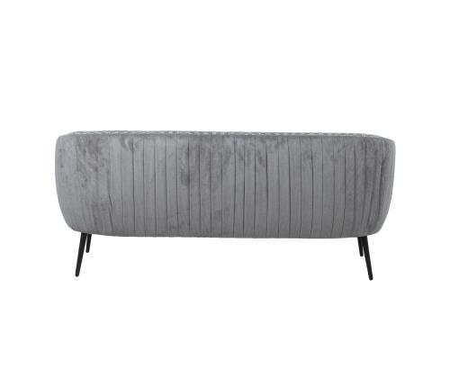 Diivan ACCENT 3-kohaline, hall, 179x80xH74cm, puit, vineer, polüesterkangas