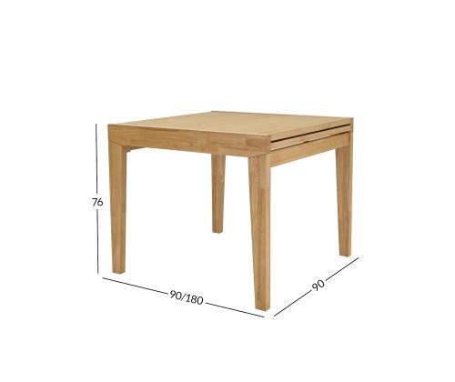 Söögilaud BOWEN 90+90x90xH76cm, tamm