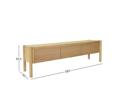 TV laud GARDENIA 183x43xH50,5cm, tamm