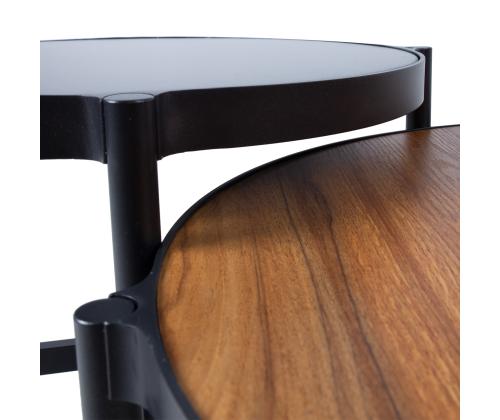 Aiamööblikomplekt HELSINKI diivan, 2 tooli ja 2 lauda, must