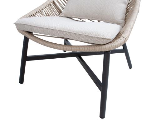 Aiamööblikomplekt HELSINKI diivan, 2 tooli ja 2 lauda, beeþ