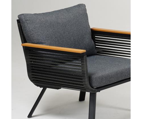 Aiamööblikomplekt MALAGA laud, diivan ja 2 tooli