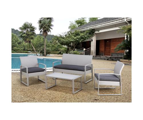 Aiamööblikomplekt VICTORIA laud, pink ja 2 tooli