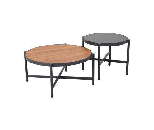 Aiamööblikomplekt TUXEDO nurgadiivan ja 2 lauda