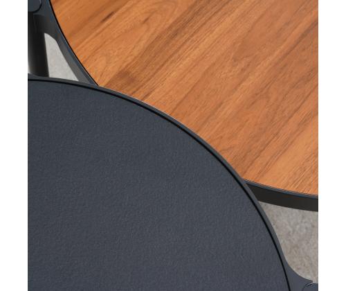 Aiamööblikomplekt TUXEDO nurgadiivan ja 2 lauda