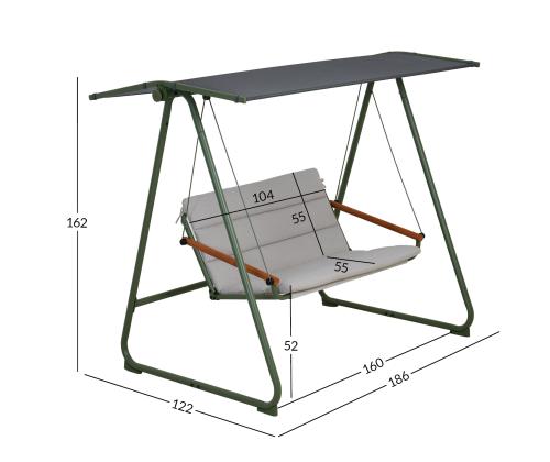 Aiakiik MASSIOM 2-kohaline, roheline