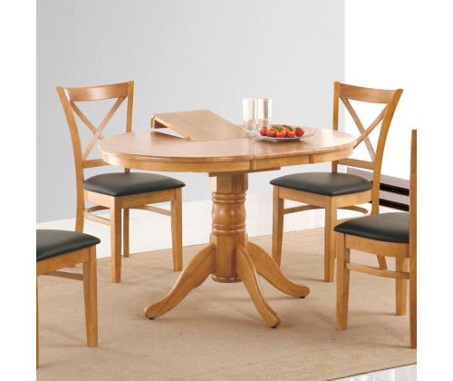 Söögilaud MIX & MATCH D90/120xH74cm, hele tamm