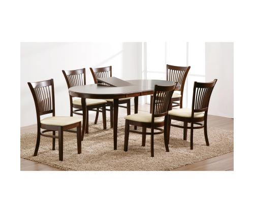 Söögilaud JOY 145/178x90xH74cm, tume pähkel