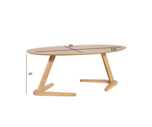 Diivanilaud LANA 120x60xH45cm, tamm