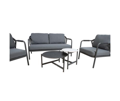 Aiamööblikomplekt KASSEL 2 lauda, diivan ja 2 tooli