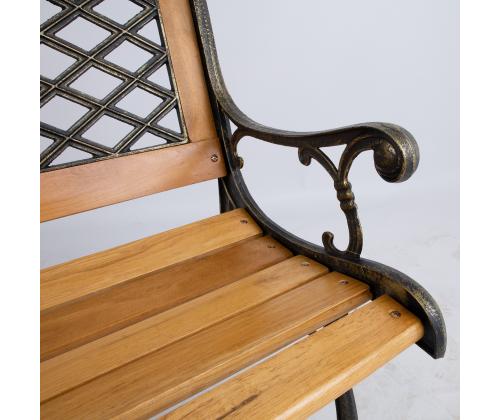 Pink CARTAGO helepruun 126x61xH84,5cm, puit, malmraam