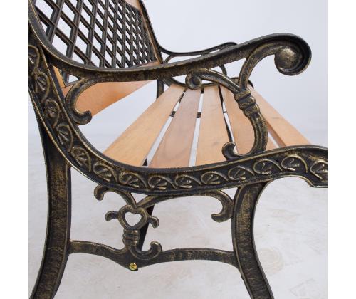 Pink CARTAGO helepruun 126x61xH84,5cm, puit, malmraam