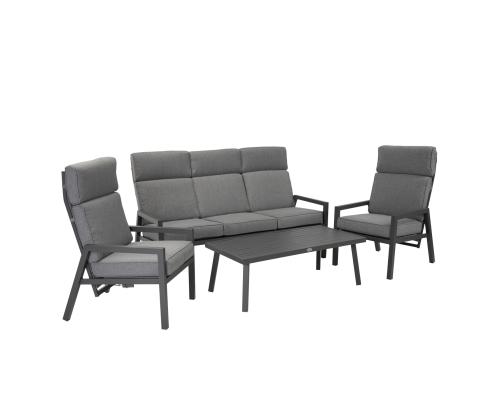 Aiamööblikomplekt CASPER laud, diivan ja 2 tooli