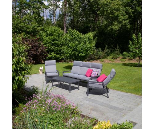 Aiamööblikomplekt CASPER laud, diivan ja 2 tooli