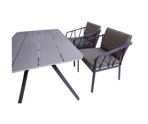 Aiamööblikomplekt KAHLA laud, diivan ja 2 tooli