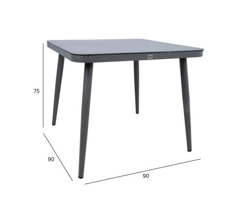 Laud ANDROS 90x90xH75cm, hall