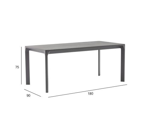 Laud CARVES 180x90xH75cm, antratsiit