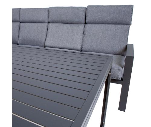 Aiamööblikomplekt CASTEN laud ja nurgadiivan