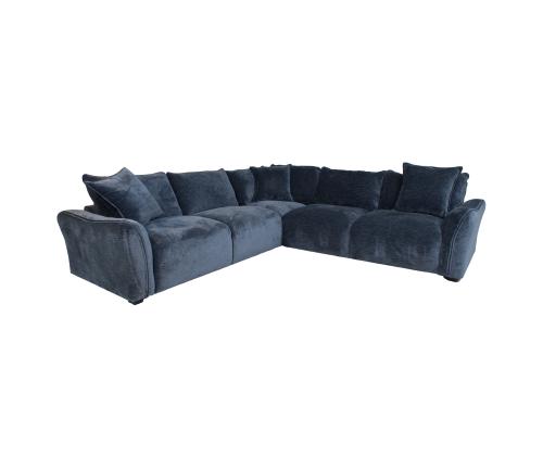 Nurgadiivan ja tumba DIVI 276x276x102xH84cm, tumesinine