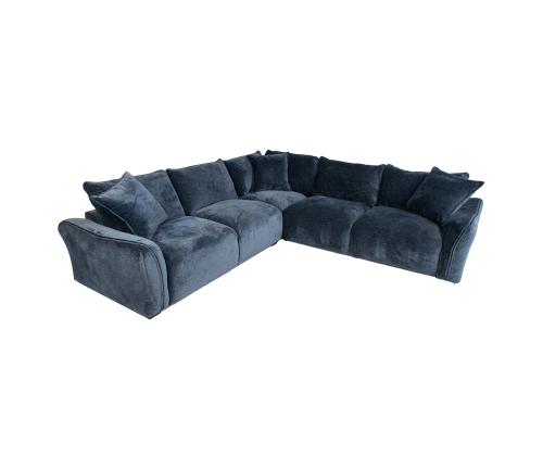 Nurgadiivan ja tumba DIVI 276x276x102xH84cm, tumesinine