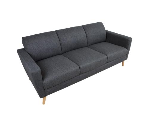 Diivan KAILI 3-kohaline 200x83xH84cm, tumehall