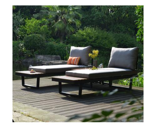 Aiamööblikomplekt MALTA mooduldiivan, 2 lauda