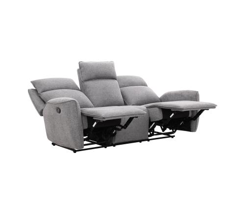 Diivan MAREN 3-kohaline manuaalne recliner 206x90xH104cm, hall