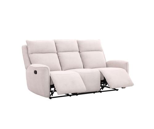 Diivan MAREN 3-kohaline manuaalne recliner 206x90xH104cm, beež