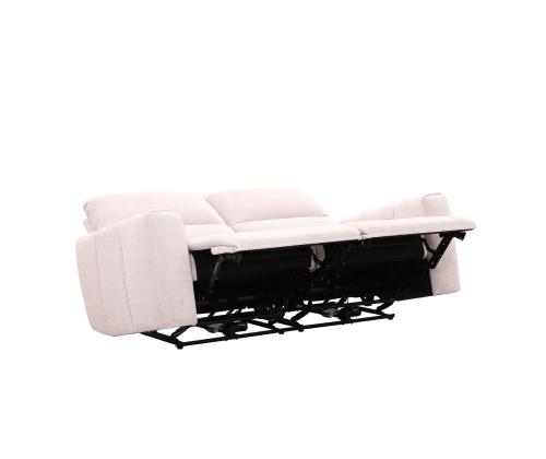 Diivan MATIAS 3-kohaline elektriline recliner 202x90xH100cm, helebeež