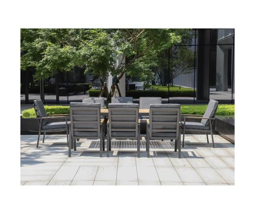 Aiamööblikomplekt PARKER laud ja 8 tooli