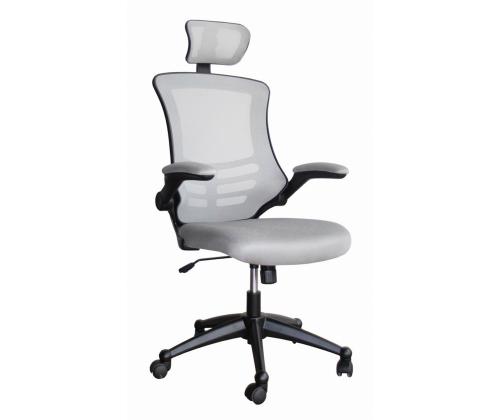 Töötool RAGUSA, 66,5x51xH117-126cm, hall, polüesterkangas, plastik