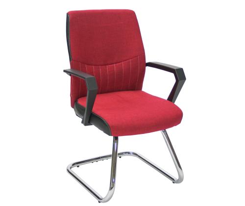 Klienditool ANGELO, 58x57xH90cm, punane, polüesterkangas, plastik