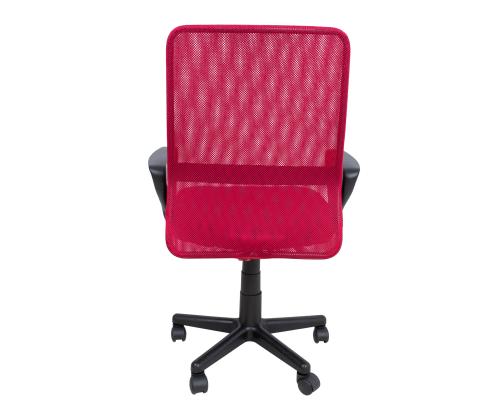 Arvutitool/kontoritool BELINDA, 59x56xH86,5-98,5cm, must/punane, polüesterkangas, plastik