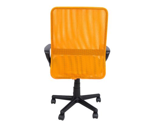 Arvutitool/kontoritool BELINDA, 59x56xH86,5-98,5cm, must/oranþ, polüesterkangas, plastik