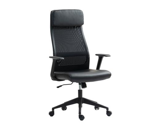 Töötool ELMER 67x62xH113-124cm, must