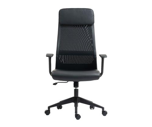 Töötool ELMER 67x62xH113-124cm, must