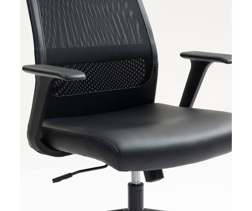 Töötool ELMER 67x62xH113-124cm, must