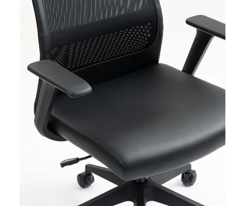 Töötool ELMER 67x62xH113-124cm, must