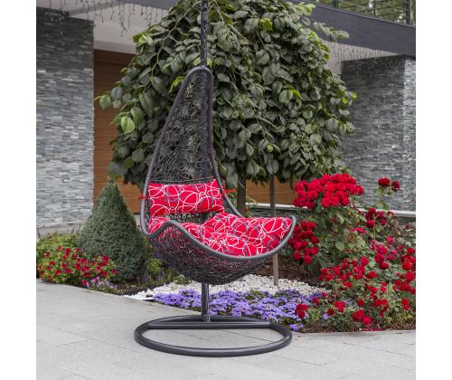 Ripptool COCO tumehall 120x105xH195cm, terasraam, plastikpunutis